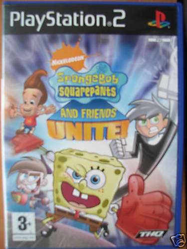 SPONGEBOB SQUAREPANTS & FRIENDS UNITE! PS2 PLAYSTATION 2 game Excellent condition  bid to win!!
