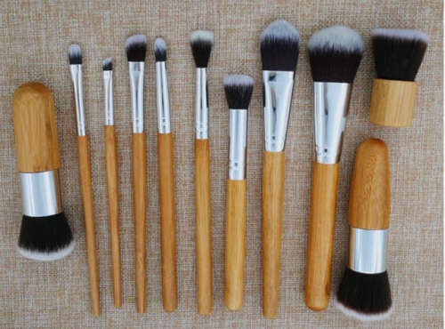11 Piece makeup brush set