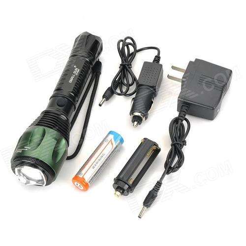 T6 1800 Lumen 3-Mode White Zooming Flashlight EXTREMELY BRIGHT