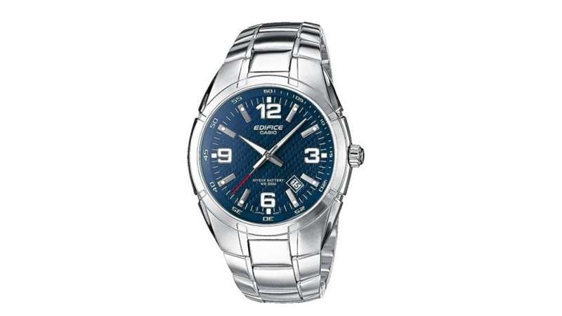 Men`s Stainless Steel Casio Edifice Watch Blue
