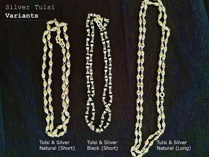 Spiritual Tulsi Mala Silver Capping