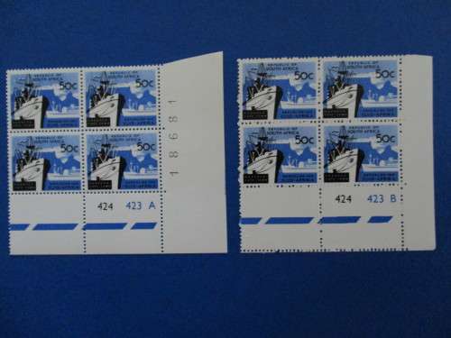 SACC 272a CYLINDERS 424 423 A&B MNH