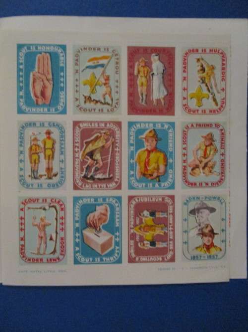 50 YEARS OF BOY SCOUTS-BADEN POWELL CENTENARY 1957 STAMPS