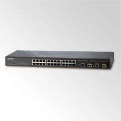 24-Port 10/100Mbps + 2 Gigabit +2 SFP Combo Switch