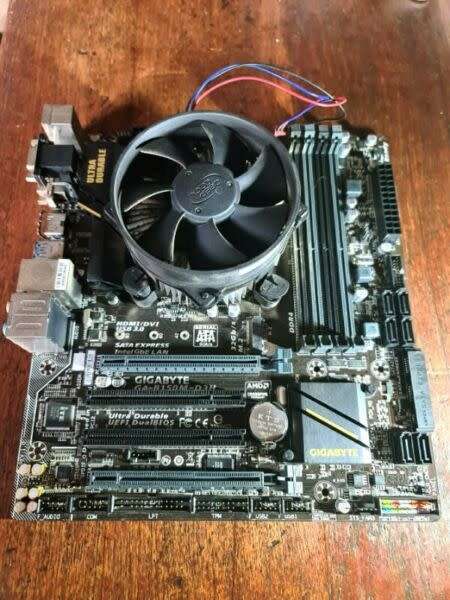Motherboard and i7 processor.