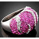 Fashion 18K White GP Ring Use Multicolour Swarovski Austrian Crystal & Zircon Size 9 (19mm)
