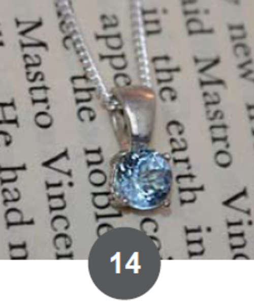 Silver Pendant With Topaz