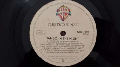 Fleetwood Mac - Tango in the night vinyl record - WBC1625
