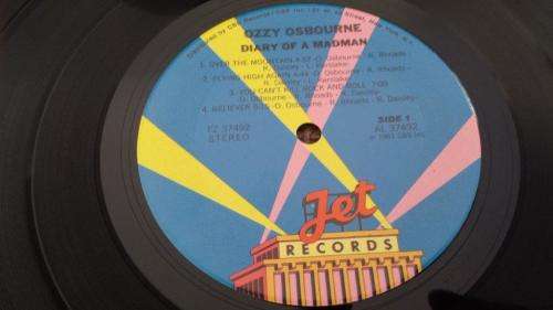 Ozzy Osbourne - Diary of a Madman vinyl record - Jet Records - USA pressing - 1981 EX