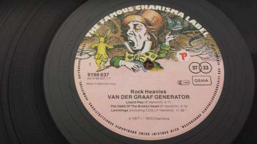 Van Der Graaf Generator - Rock Heavies - Vinyl record - Charisma Records - 1977 - German Press - EX