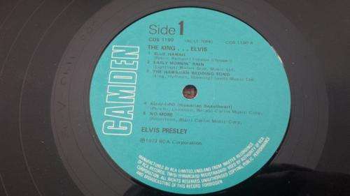 Elvis - The King - Vinyl record - Camden records -1973 - UK Pressing - VG
