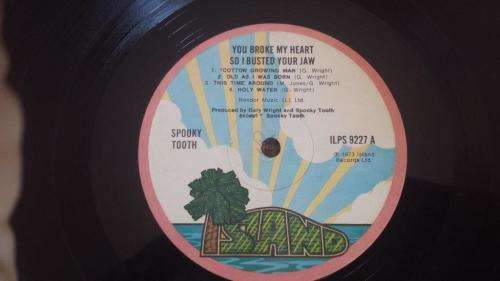 Spooky Tooth - You Broke My Heart so I busted your Jaw - Gatefold Vinyl record - 1973 - VG