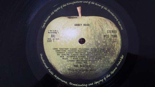 The Beatles - Abbey Road - vinyl record - Apple / EMI records - UK press - 1969 - VG