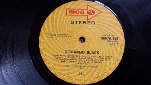 Geronimo Black - Vinyl LP record - MCA records - 1972 - VG