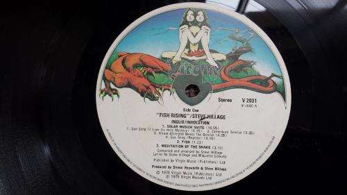 Steve Hillage - Fish Rising - Vinyl LP record - Virgin records - 1975 - UK pressing - VG+