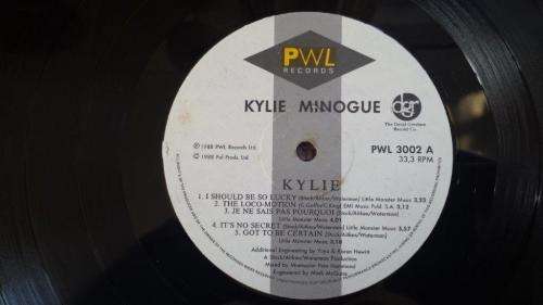Kylie Minogue - Kylie - Vinyl LP record - PWL records - 1988 - VG+
