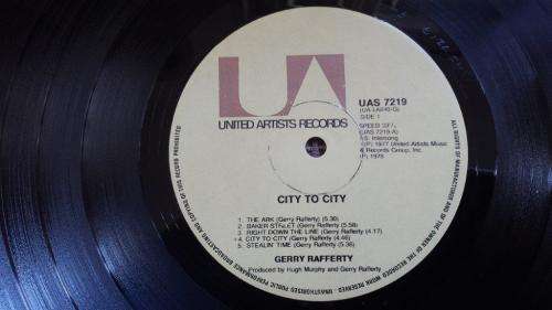 Gerry Rafferty - City To City - Vinyl LP record - United Artists Records - VG+