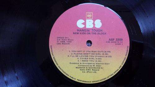 New Kids On The Block - Hangin' Tough - Vinyl LP record - CBS records - 1988 - VG+