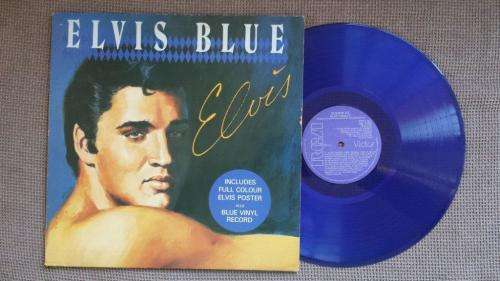 Elvis Presley - ELIVIS Blue - Vinyl LP record - BLUE vinyl - RCA - 1984 - VG