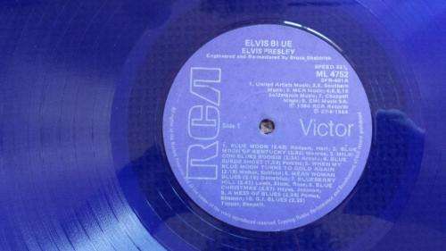 Elvis Presley - ELIVIS Blue - Vinyl LP record - BLUE vinyl - RCA - 1984 - VG