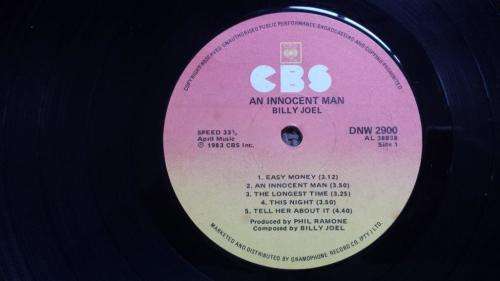 Billy Joel - An Innocent Man - Vinyl LP record - CBS Records - 1983 - VG