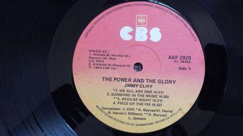 Jimmy Cliff - The power And The Glory - Vinyl LP record - CBS records - 1983 - VG+