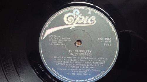 REO Speedwagon - Hi Infidelity - Vinyl LP record - Epic Records - 1981 - VG+