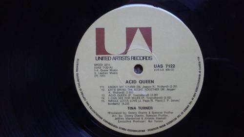 Tina Turner - Acid Queen - Vinyl LP record - UA Records - 1975 - VG