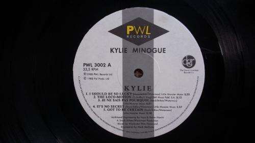 Kylie Minogue - Kylie - Vinyl LP record - 1988 - PWL Records - X
