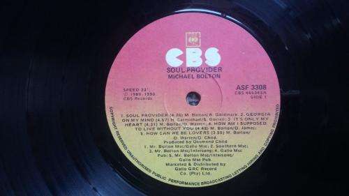 Michael Bolton - Soul Provider - Vinyl LP record - CBS - 1990 - VG