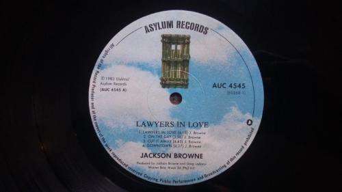 Jackson Browne - Lawyers In Love - Vinyl LP record - Asylum Records - 1983 - VG