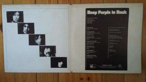 Deep Purple - In Rock - Gatefold Vinyl LP record - Harvest - 1970 - VG