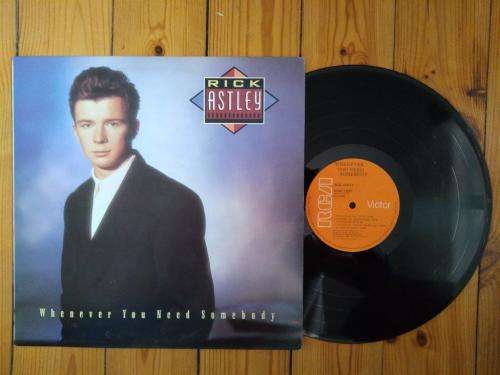 Rick Astley - Whenever You Need Somebody - Vinyl LP record - RCA - 1987 - VG+
