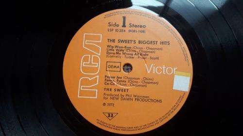 The Sweet - Biggest Hits - Vinyl LP record - RCA - 1972 - VG+