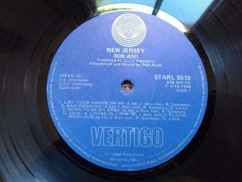 Bon Jovi - New Jersey - Vinyl LP record - Vertigo - 1988 - EX