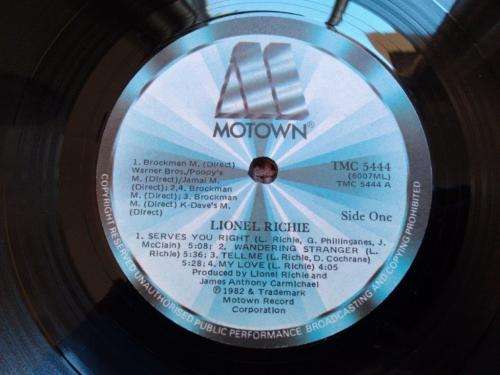 Lionel Richie - Lionel Richie - Vinyl LP record - MOTOWN - 1982 - EX