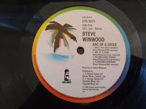 Steve Winwood - Arc of a Diver - Vinyl LP record - Island Records - 1980 - EX