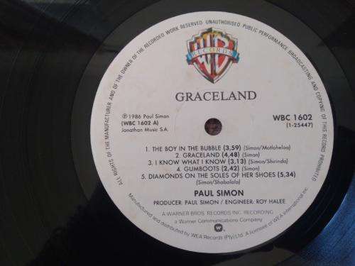 Paul Simon - Graceland - Vinyl LP record - Warner Bros - 1986 - EX