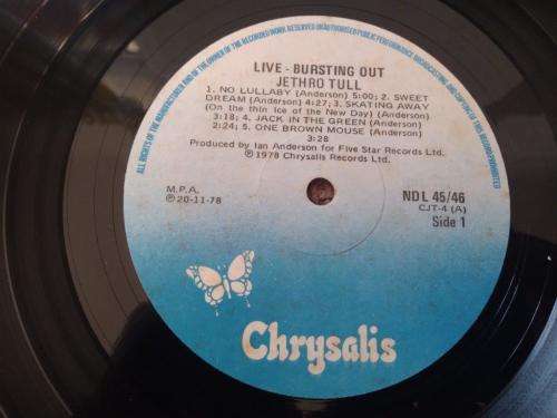 Jethro Tull - Live - Double Vinyl LP record - Chrysalis - 1978 - EX