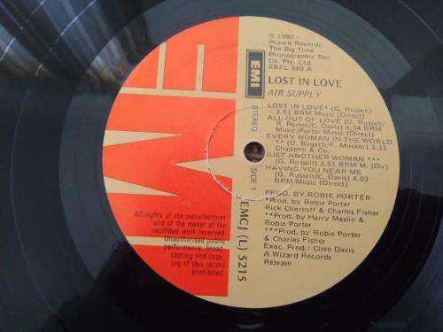 Air Supply - Lost In Love - Vinyl LP record - EMI - 1980 - VG+