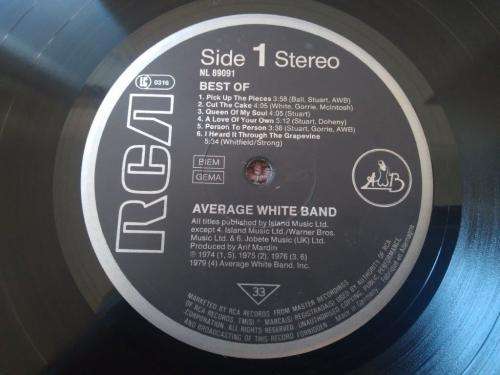 Average White Band  The Best Of Average White Band - Vinyl LP recocrd - RCA - 1979 - EX