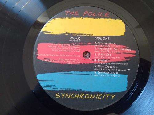 The Police - Synchronicity - Vinyl LP record - A&M records - 1983 - EX