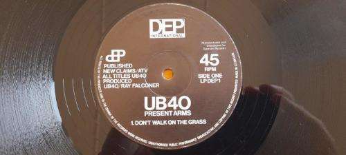 UB40 - Present Arms - Vinyl LP Record - With 45RMP Disc - DEP International - UK Press - EX
