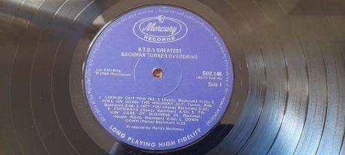 Bachman Turner Overdrive - Greatest Hits - Vinyl LP record - Mercury Records - 1980 - EX