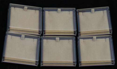 SIX PERSPEX MULTI USE DISPLAY CASES