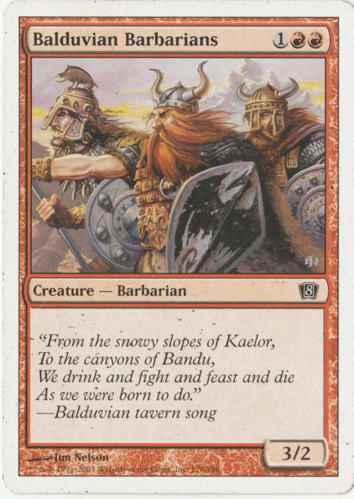 Magic the Gathering - Balduvian Barbarians