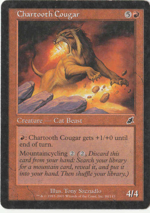Magic the Gathering - Chartooth Cougar