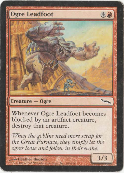 Magic the Gathering - Ogre Leadfoot