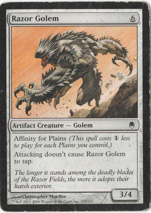 Magic the Gathering - Razor Golem