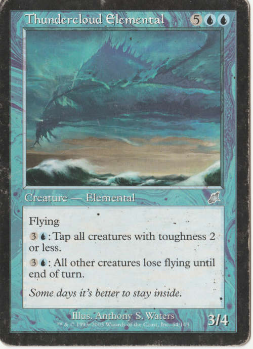 Magic the Gathering - Thundercloud Elemental (Uncommon)